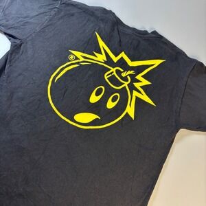 Adam Bomb The Hundreds Graphic‎ T Shirt Black Yellow Mens Medium